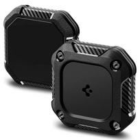 Spigen Tough Armor dėklas skirtas AirTag 1/2 – juodos spalvos
