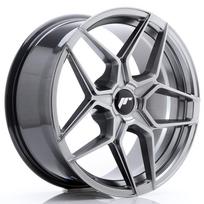 JR Wheels JR34 18x8 ET20-42 5H BLANK Hyper Black Alloy Wheel