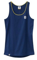 HUSQVARNA Mergaičių be rankovių marškinėliai Basic Logo tankas mėlyna/geltona M