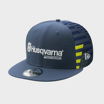 HUSQVARNA kepurė Team Flat Cap mėlyna/geltona/balta