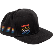 NITRO kepurė Stripes Snapback Cap juodas