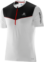 SALOMON marškinėliai SS Fast Wing HZ Tee, balti/juodi