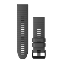 GARMIN laikrodžio dirželis Quickfit 26 mm silikoninis, skaisčiai pilkas