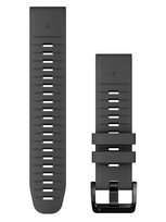 GARMIN laikrodžio dirželis Quickfit 26 mm silikoninis grafito spalvos