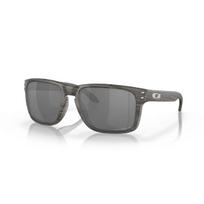 OAKLEY akiniai nuo saulės Holbrook XL medžio drožlių pilkos spalvos su prizminiu juodu poliarizuotu