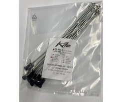 KITE ratlankio spiečių komplektas 19" sidabriniai spieķiai/juodos nipelės 12gb