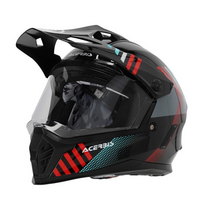 ACERBIS šalmas Rider Junior juoda/raudona