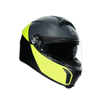 AGV šalmas Tourmodular Balance matinė juoda/geltona fl/pilka