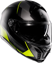 AGV šalmas Tourmodular Preception matinė juoda/geltona/pilka