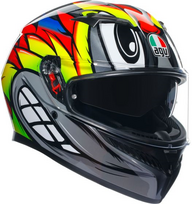 AGV šalmas K3 Birdy 2.0 pilka/geltona/raudona