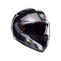 AGV šalmas K3 Shade pilka/geltona fluo