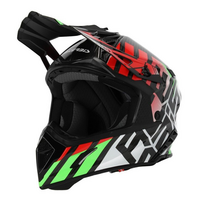 ACERBIS šalmas Steel Carbon 2206 žalia/raudona