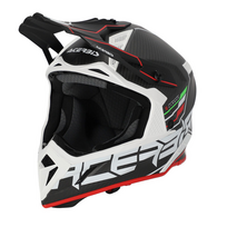ACERBIS šalmas Steel Carbon 2206 juoda/raudona