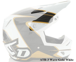 6D šalmo vinutė ATR-3 Wave blizgi auksinė/balta