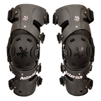 ASTERISK kelių apsaugos Carbon Cell Pro 1.2 pora juoda anglies pluošto