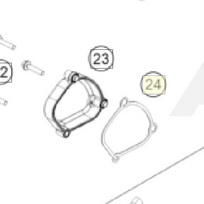 HUSQVARNA tarpinė Expl vožtuvui 2T LH 250/300 '23-'24