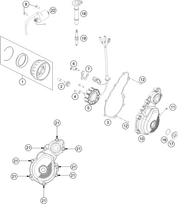 HUSQVARNA tarpinių rinkinys uždegimo dangčiui FC 250/350 '23-'24