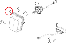 HUSQVARNA priekinis žibintas be lemputės TE/FE 125-501 '24-'25
