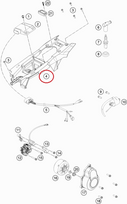 HUSQVARNA plastikinė aizmugurinė Electric Box TC 85 '18-'23