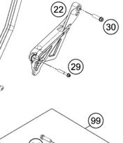 HUSQVARNA grandinės slankikliai TC 85 '18-'20