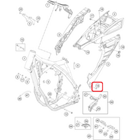 HUSQVARNA varžtas M8x20 pusinės rėmo laikiklis