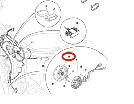 HUSQVARNA magnetinė uždegimo sistema TC 250 '11-12