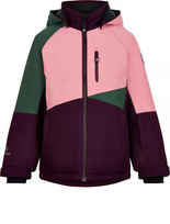 COLOR KIDS žieminė striukė mergaitėms 740356 violetinė/rožinė/žalia AF 10K