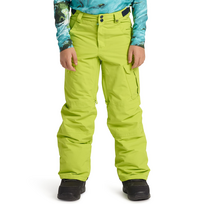 BURTON kelnės Boys Exile Cargo laimo žalia