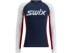 SWIX lygumų slidinėjimo striukė RaceX Classic LS tamsiai mėlyna/balta