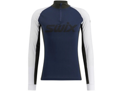 SWIX slidinėjimo striukė RaceX Classic Half Zip tamsiai mėlyna/balta