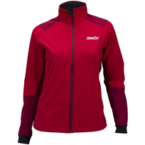 SWIX slidinėjimo striukė W Marka Softsheld JKT raudona/balta