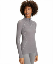 FALKE termo marškinėliai LS Women Wool Tech grey