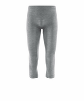 FALKE termobokserės 3/4 Wool Tech šviesiai pilkos spalvos