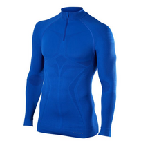 FALKE termo marškinėliai LS Zip MW bright blue