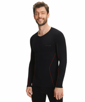 FALKE termo marškinėliai LS Warm black/red