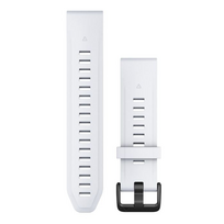 GARMIN laikrodžio dirželis Quickfit 20 mm silikoninis baltas/juodas