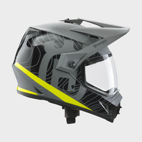 HUSQVARNA šalmas MX9 Adventure juoda/pilka/geltona