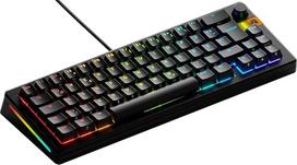"Glorious Gaming GMMK 3 HE": klaviatūra su greituoju paleidimu, 8 k. suvedimo sparta, MX/HE jungikliu, 65 % "Hot-Swap" klaviatūra, moduline sandarinimo sistema, dvigubo įskilimo PBT klavišais, vokiška QWERTZ - juoda
