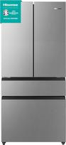 "Hisense RF540N4SBI2" prancūziškų durų šaldytuvas su šaldikliu / NoFrostPlus / inverterinis kompresorius / ConvertActive / CrispZone / 181,7 cm / šaldytuvo talpa 302 l / šaldiklio talpa 178 l / 40 dB / 310 k Wh/metus. / Nerūdijančio plieno išvaizda