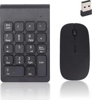 "Jectse" skaitmeninė klaviatūra, belaidis skaičių bloknotas ir pelės derinys su USB imtuvu, 1200 DPI nešiojamoji belaidė pelė ir nešiojamojo kompiuterio skaitmeninė klaviatūra, skirta staliniam nešiojamajam kompiuteriui