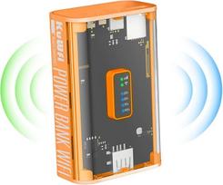 "KuWFi Mobile" 4G LTE WLAN maršrutizatorius (4G/LTE iki 150Mbit/s atsisiuntimas/50Mbit/s išsiuntimas, nešiojamasis prieigos taškas, 5200 mAh baterija, suderinamas su visomis Europos SIM kortelėmis), "Plug & Play", skirtas kelionėms ir buičiai