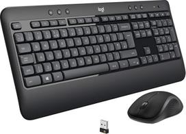 "Logitech MK540 Advanced Wireless keyboard mouse set", 2,4 GHz belaidis ryšys per USB "Unifying" imtuvą, 3 metų baterijos veikimo laikas, "Windows" ir "ChromeOS" kompiuteriams / nešiojamiesiems kompiuteriams, skandinaviškas QWERTY išdėstymas