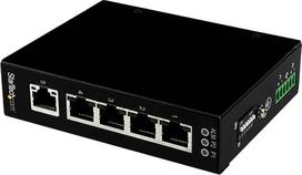 "StarTech. com" 5 prievadų nevaldomas pramoninis Gigabit Ethernet komutatorius, montuojamas ant DIN bėgio / sienos, DIN bėgio GbE tinklo komutatorius