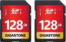 GIGASTONE 128GB "Prime Series" 80MB/s SDXC atminties kortelė, suderinama su nuotraukomis, vaizdo įrašais, muzika, vaizdo kamera, kompiuteriu, U1 UHS-I 10 klasės UHD vaizdo įrašams su 2 mini kišenėlėmis
