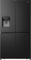 Hisense RQ760N4SBFE Kryžminės durys/WiFi/584 l/Energetinis efektyvumas: D/37 dB/Total No Frost/My Fresh Choice/My Fresh Choice/ Ledo ir vandens dozatorius/Premium Flat Door Design/Metal Tech Cooling/Super Freeze/HxWxD: 178.5 x 91.4 x