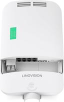 LINOVISION lauko 8 prievadų visiškai gigabitinis L2 debesies valdomas PoE komutatorius su 2 SFP jungtimis, iš viso 150 W galios biudžetas