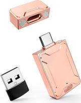Programėlės nėra: "Nanopell" 128GB USB C atmintinė, naudojama papildomai telefono atminčiai išplėsti. USB C atmintinė, skirta "iPhone 15+" / "Android" / kompiuteriui. Su atskiru USB adapteriu ir magnetiniu dangteliu.