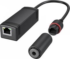 REVODATA Wasserdichter Gigabit 48V zu 24V PoE konverteris, 24V, IEEE802.3 af/at, 25W Max, 10/100/1000Mbps PoE zu 24V Adapter für Power Passive 24V Board Geräte, Plug and Play(PD3002G)