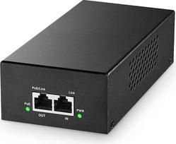 YuLinca Gigabit PoE+ inžektorius 90W, 802.3af/at/bt maitinimo per Ethernet metalinis PoE adapteris, 10/100/1000Mbps, ne PoE adapteris, Plug & Play, atstumas iki 100 metrų (328 pėdų)