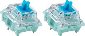 Zjmehty Kutethy X Gateron Jade serijos dvipakopės spyruoklinės mechaninės klaviatūros jungiklis Blue V3 Pro, 3 kontaktų 60gf Clicky/RGB/LED iš anksto suteptas jungiklis (Blue V3 Pro, 72 vnt.)
